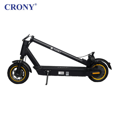 CRONY XM MAX With Antivibrator E-Scooter APP Aluminium Alloy Folded | Dark grey