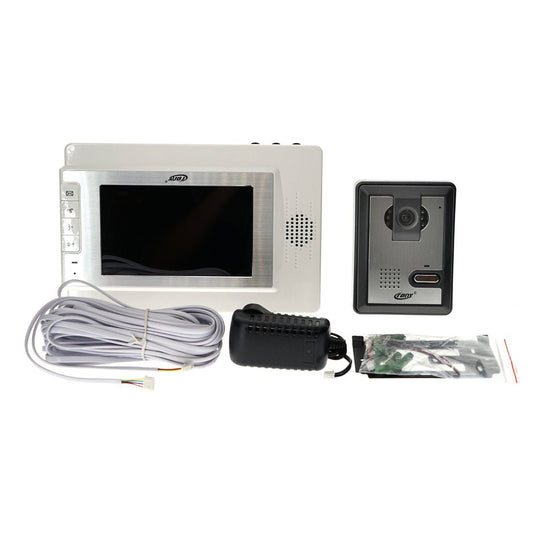 كروني 1T1-AMV68+BVMK هاتف باب ذكي جرس باب فيديو داخلي جرس باب 7 بوصة شاشة TFT LCD كاميرا جرس باب واي فاي جرس اتصال لاسلكي -BVMK