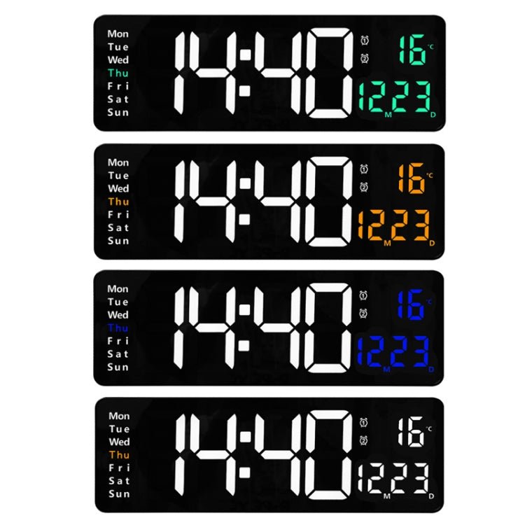 CRONY 6626 Electronic Clock Living Room Wall-Mounted Large Screen Display LED Digital Clock - Edragonmall.com