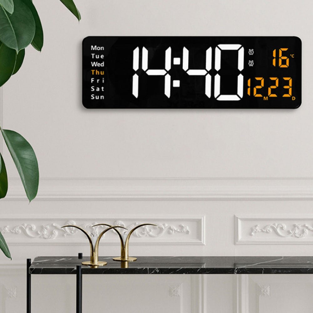 CRONY 6626 Electronic Clock Living Room Wall-Mounted Large Screen Display LED Digital Clock - Edragonmall.com