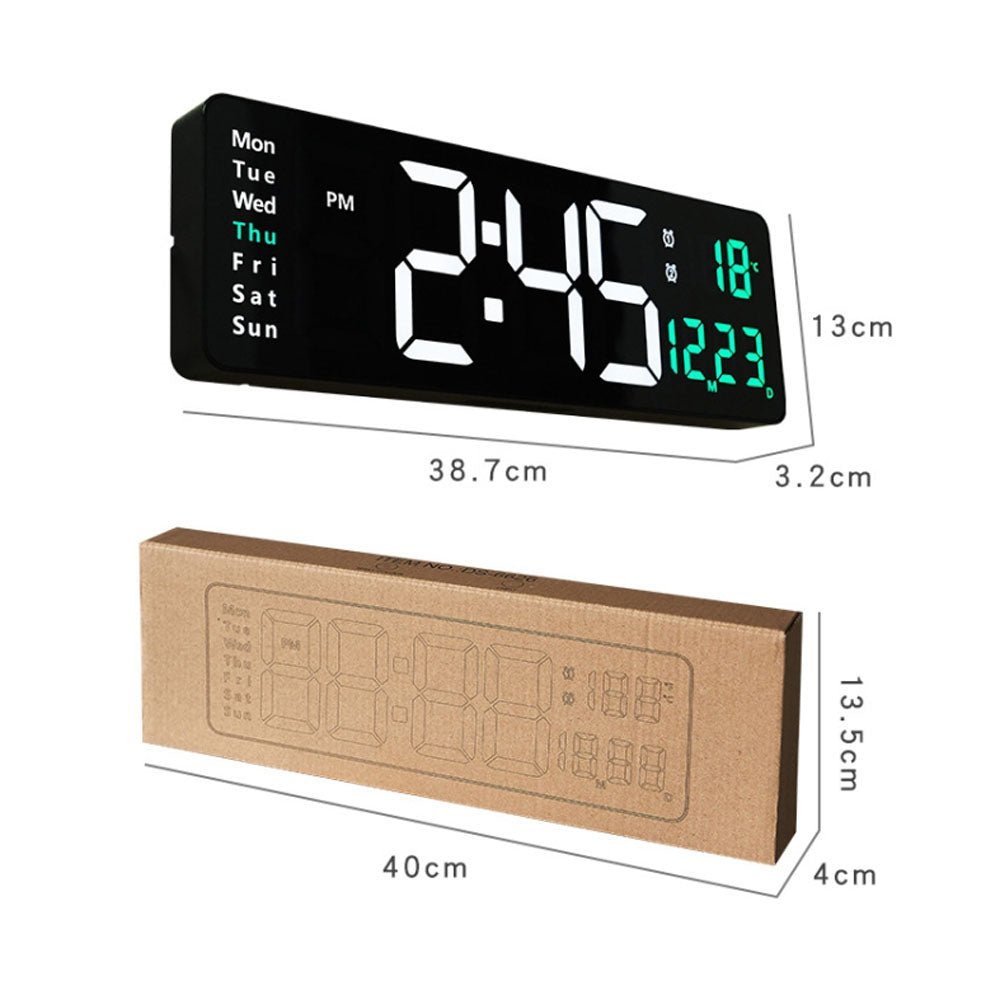 CRONY 6626 Electronic Clock Living Room Wall-Mounted Large Screen Display LED Digital Clock - Edragonmall.com