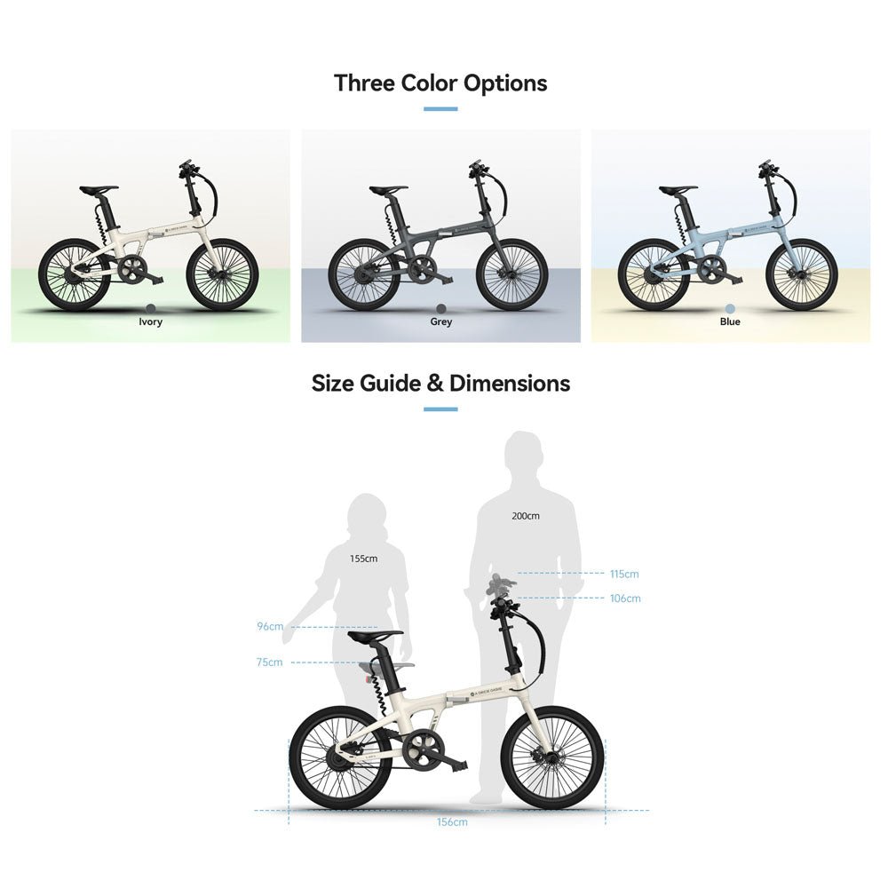 CRONY A20 Endurance MAX 100KM ADO Bike 350W 10.4 Ah Battery Electric bicycle - Edragonmall.com