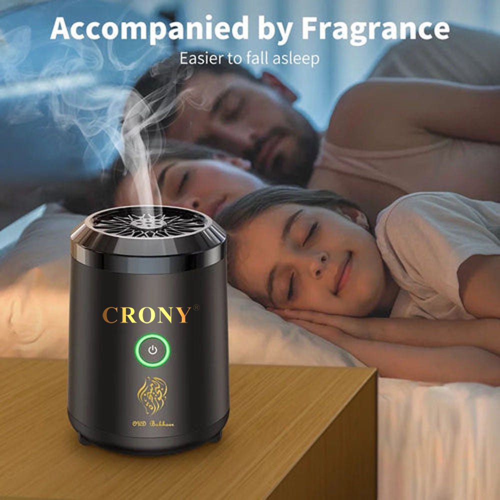 CRONY BK-18 Bukhoor Mini Oud Incense Bukhoor Burner Rechargeable Dukhoon Electric Portable Incense Burner - Edragonmall.com