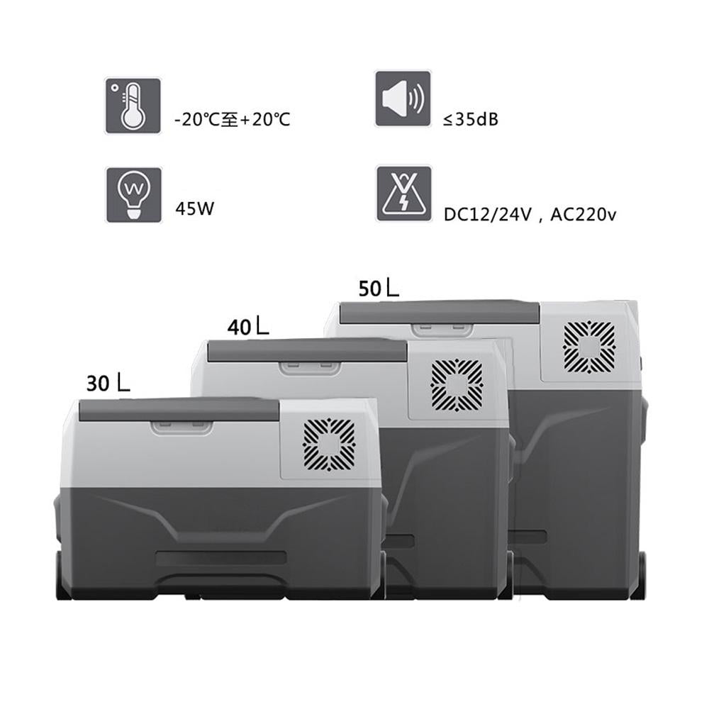 ثلاجة سيارة كروني 30 لتر CX30 ECX30 لا تحتوي على مبرد سيارة يعمل ببطارية ليثيوم للتخييم وثلاجة وفريزر