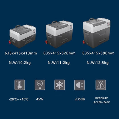 ثلاجة سيارة كروني 30 لتر CX30 ECX30 لا تحتوي على مبرد سيارة يعمل ببطارية ليثيوم للتخييم وثلاجة وفريزر