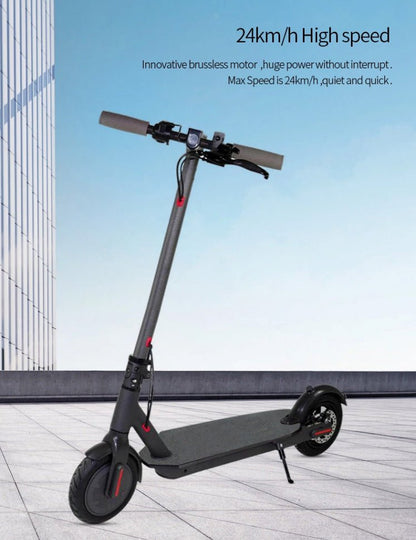 CRONY Electric Kick Scooter M365 with APP Aluminium Alloy Folded 8.5 Inch with Rear shock | Dark grey - Edragonmall.com