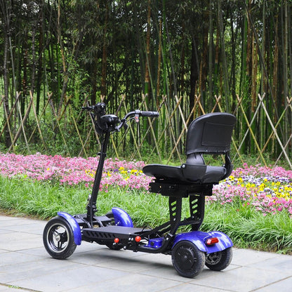 CRONY JP-Folding Four-Wheel Car Foldable Scooter eBike, Top Speed 18kmh, 20km Range, 500W