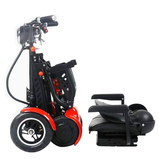 CRONY JP-Folding Four-Wheel Car Foldable Scooter eBike, Top Speed 18kmh, 20km Range, 500W