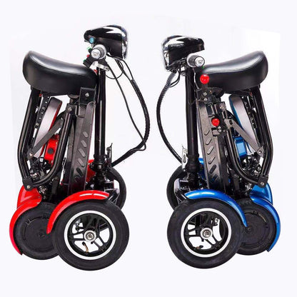CRONY JP-Folding Four-Wheel Car Foldable Scooter eBike, Top Speed 18kmh, 20km Range, 500W