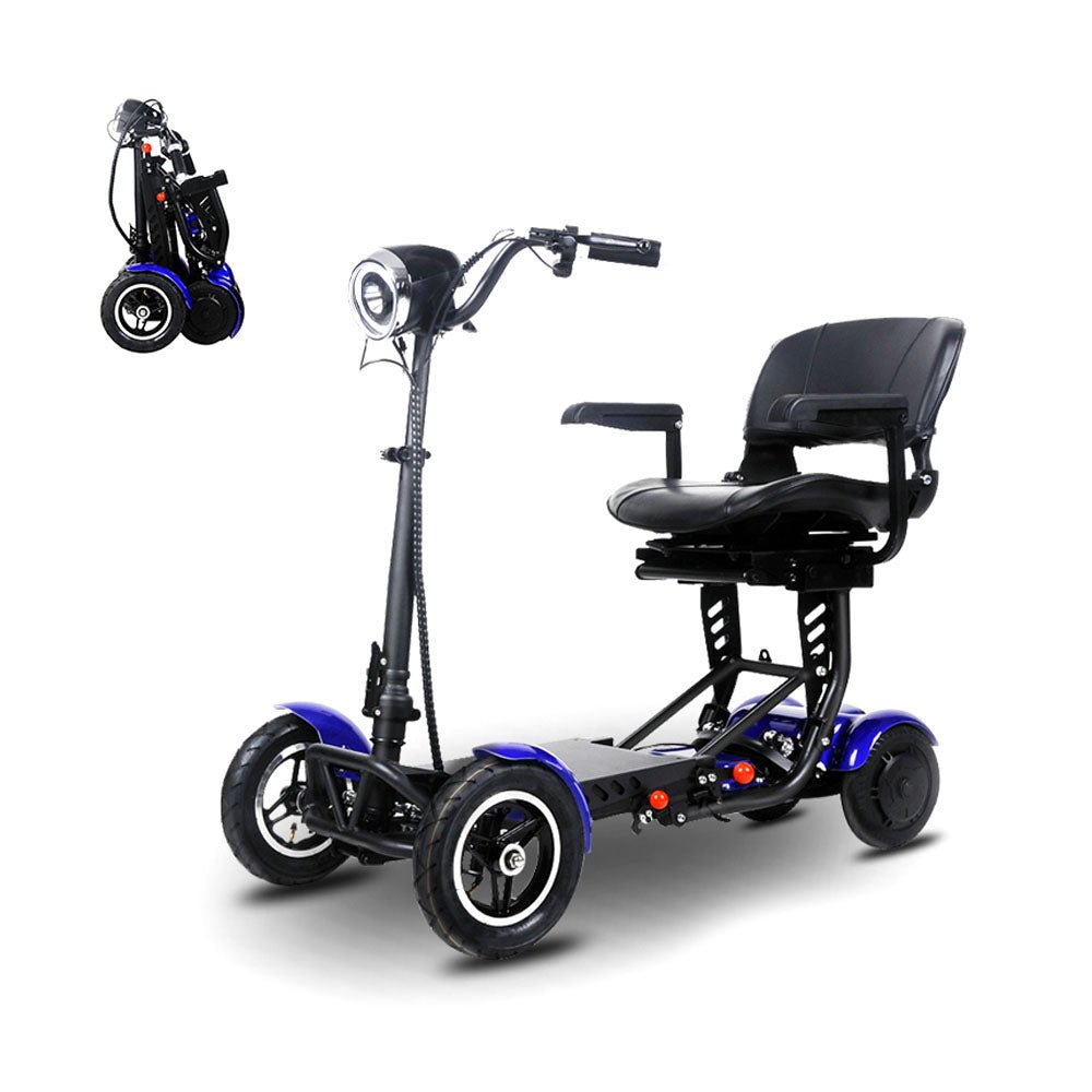 CRONY JP-Folding Four-Wheel Car Foldable Scooter eBike, Top Speed 18kmh, 20km Range, 500W