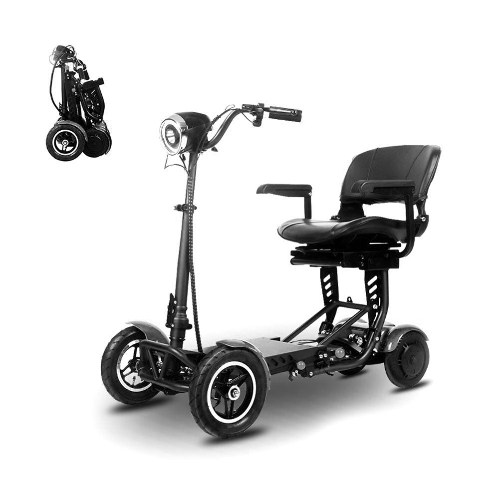 CRONY JP-Folding Four-Wheel Car Foldable Scooter eBike, Top Speed 18kmh, 20km Range, 500W