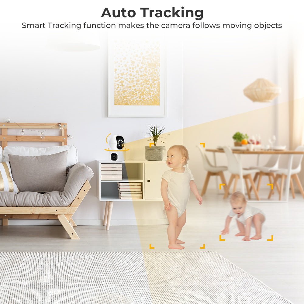 CRONY NIP-32 iCsee APP 4MP double-screen IP Camera Dual Lens WiFi Camera Dual Screen Baby Monitor Auto Tracking Ai Human Detection IP Security Cameras