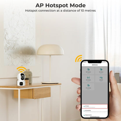 CRONY NIP-32 iCsee APP 4MP double-screen IP Camera Dual Lens WiFi Camera Dual Screen Baby Monitor Auto Tracking Ai Human Detection IP Security Cameras