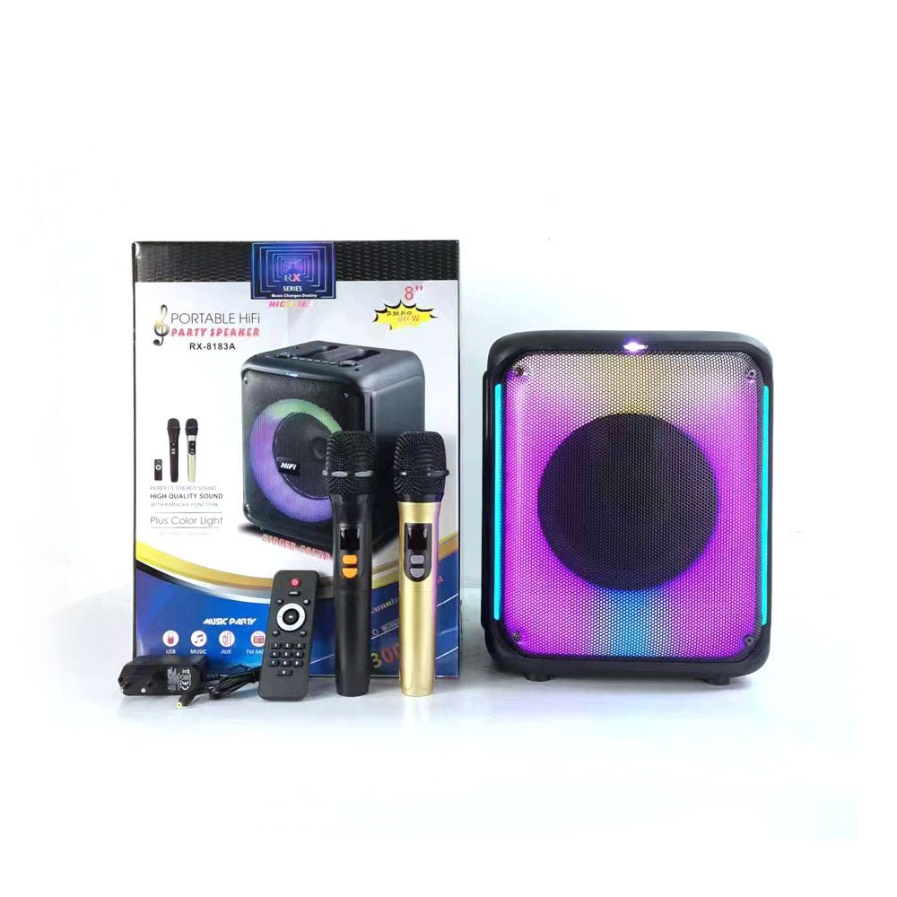 CRONY RX-8183C CR-8183C Speaker BT Speaker 8 Inch Small Subwoofer Speaker With Adapter