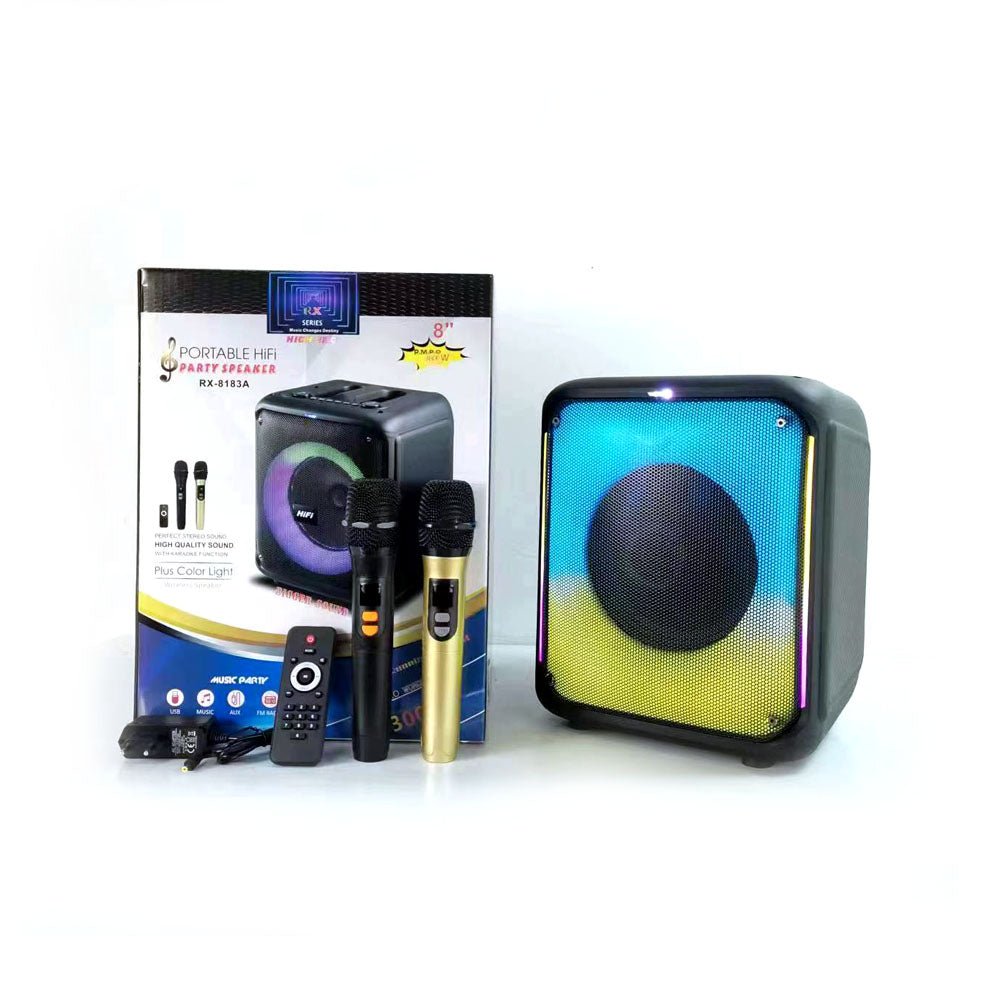 CRONY RX-8183C CR-8183C Speaker BT Speaker 8 Inch Small Subwoofer Speaker With Adapter