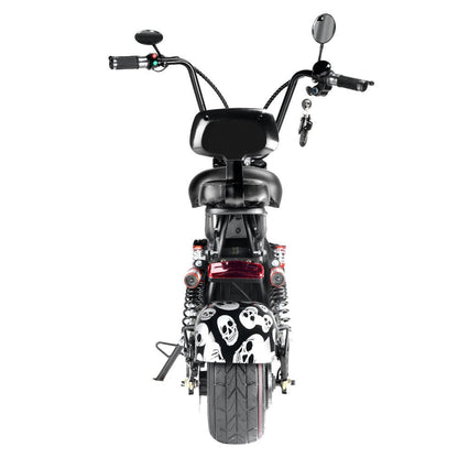 CRONY Small Harley two seat big tires with BT 1000w 60KM/H high power two wheels adult electric scooter motorcycle | RED Spider - Edragonmall.com