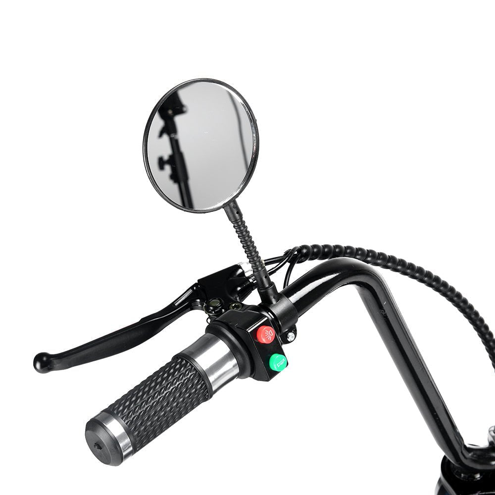 CRONY Small Harley two seat big tires with BT 1000w 60KM/H high power two wheels adult electric scooter motorcycle | USA Flag - Edragonmall.com