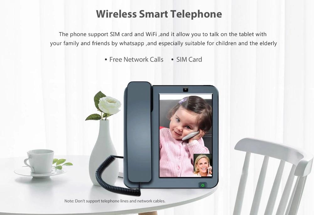 Crony Smart LTE 4G KT8001 fixed wireless landline Android with 4G SIM network video phone - Edragonmall.com