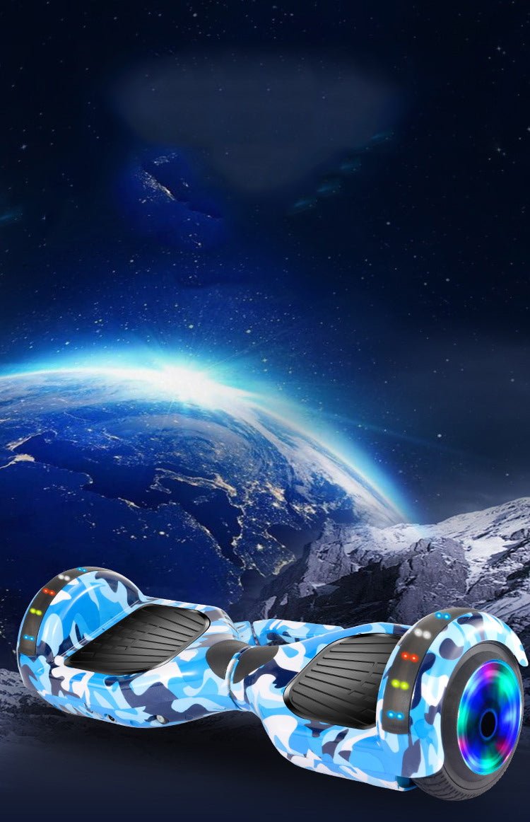 CRONY D1+BT+Light+Cartoon سكوتر كهربائي ذاتي التوازن 6.5 بوصة eBike، السرعة القصوى 12كم/ساعة، مدى 15كم، 250واط