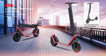 CRONY X11 Max 45KM/H+Max 50 KM+APP Folding E-Scooter electric scooter motorcycle 36V 13AH 450W - Edragonmall.com