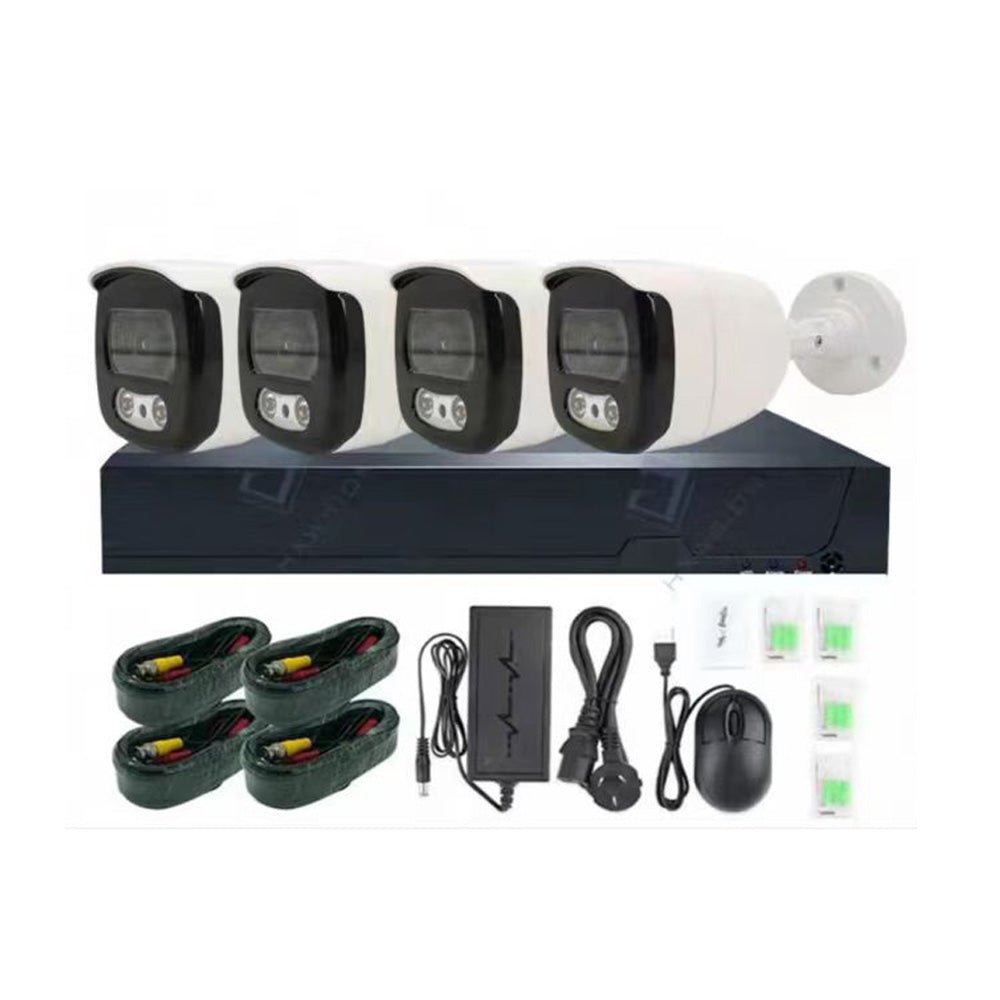 CRONY Full Color-4CH 4K DVR KIT 4ch Full HD Outdoor Waterproof Camera DVR Kit Combo Cctv Camera Kit