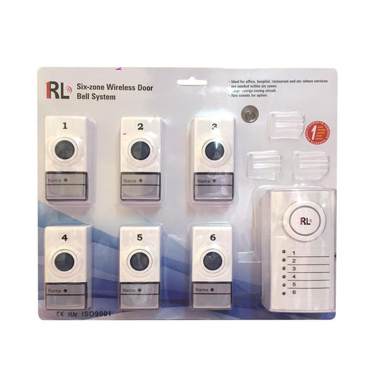 RL-05060 doorbell 6in1 doorbell The Six Zone Wireless Door Bell with Patented Power-Saving Technology