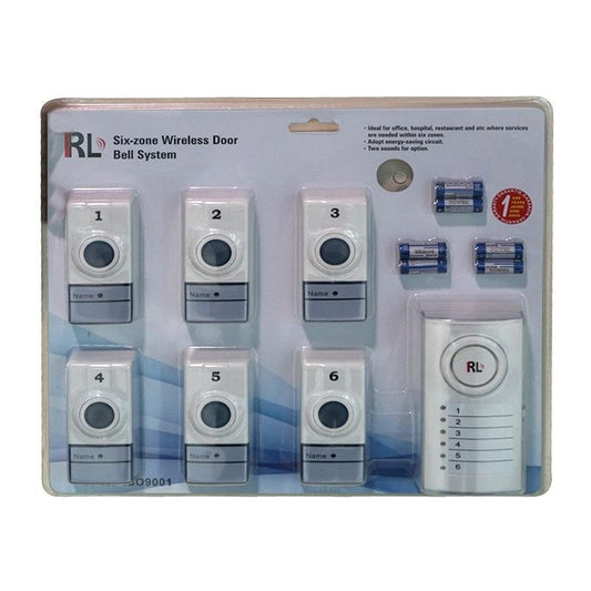 RL-05060 doorbell 6in1 doorbell The Six Zone Wireless Door Bell with Patented Power-Saving Technology