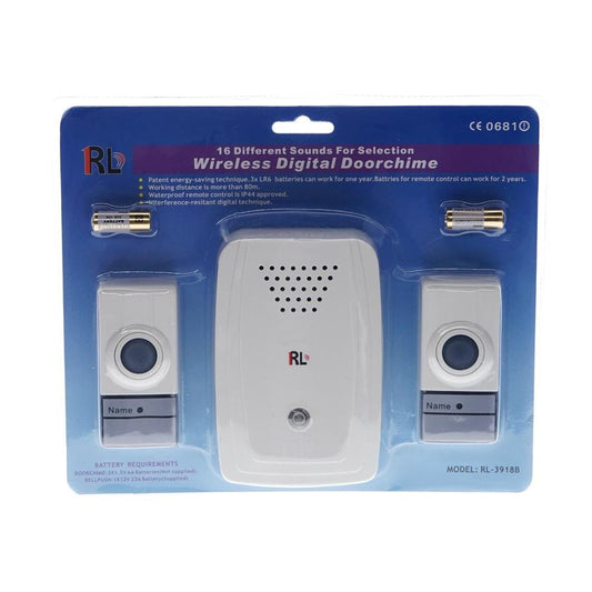 RL-3918B doorbell Wireless Digital Doorchime Loudly and Clear Voice Easy to Install