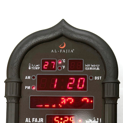 CRONY 4008PRO AZAN Clock AL-HARAMEEN Azan Clock Led Prayer Clock Wall Clock Read Home Office Mosque Digital Azan Clock - Edragonmall.com