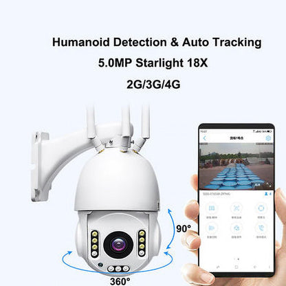 CRONY 4G ball machines 18X Camera Humanoid Detection & Auto Tracking Camera TF Card 128G - Edragonmall.com