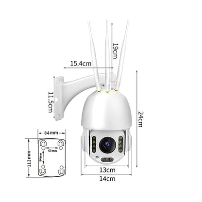 CRONY 4G ball machines 18X Camera Humanoid Detection & Auto Tracking Camera TF Card 128G - Edragonmall.com