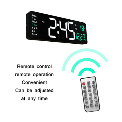 CRONY 6626 Electronic Clock Living Room Wall-Mounted Large Screen Display LED Digital Clock - Edragonmall.com