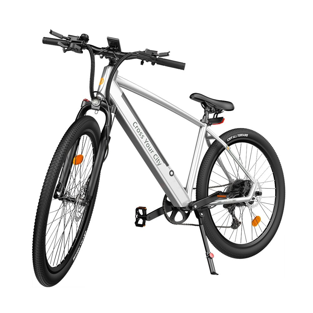 CRONY DECE300 LITE Endurance Max 80KM ADO Bike Elektrinis dviratis ADO D30C 27.5″ silver - Edragonmall.com