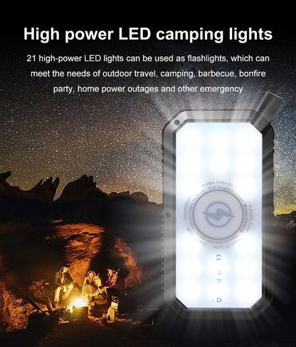 CRONY ES981S-Business Power Bank 20000mAh Solar power bank with LED camping light - Edragonmall.com