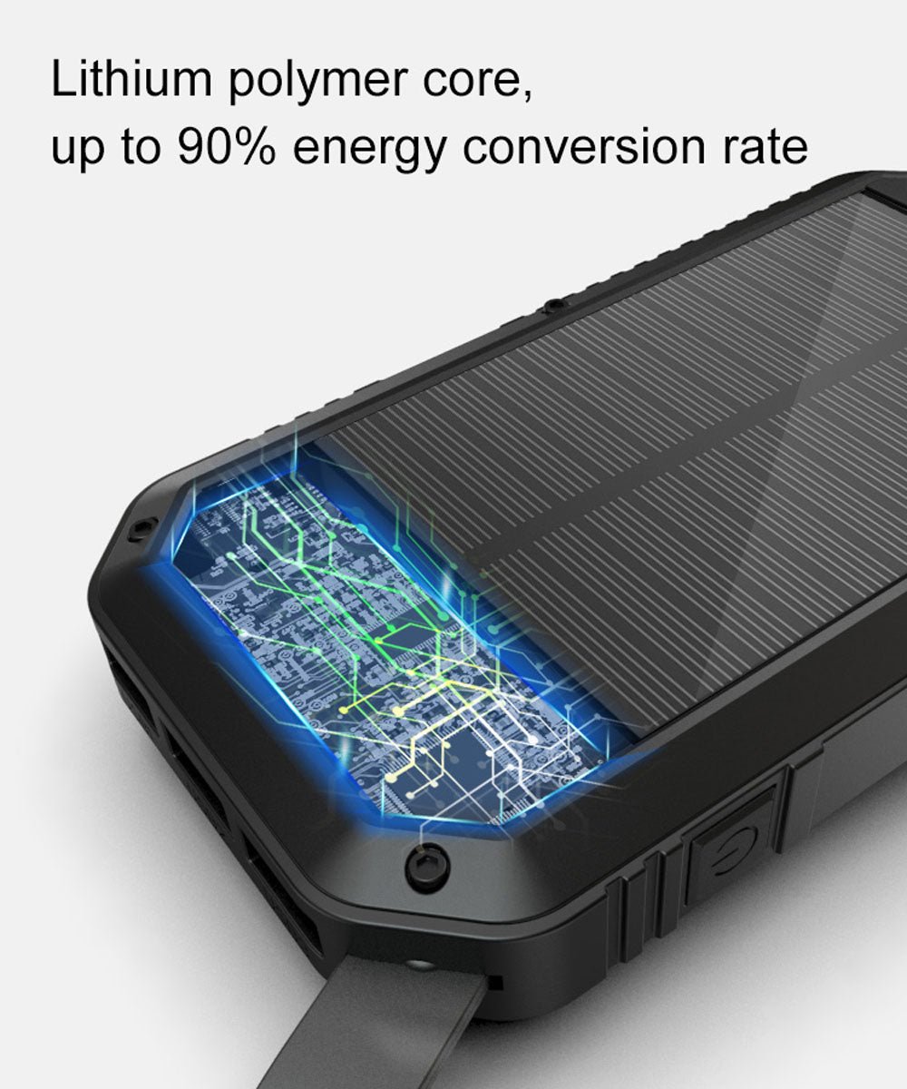 CRONY ES981S-Business Power Bank 20000mAh Solar power bank with LED camping light - Edragonmall.com