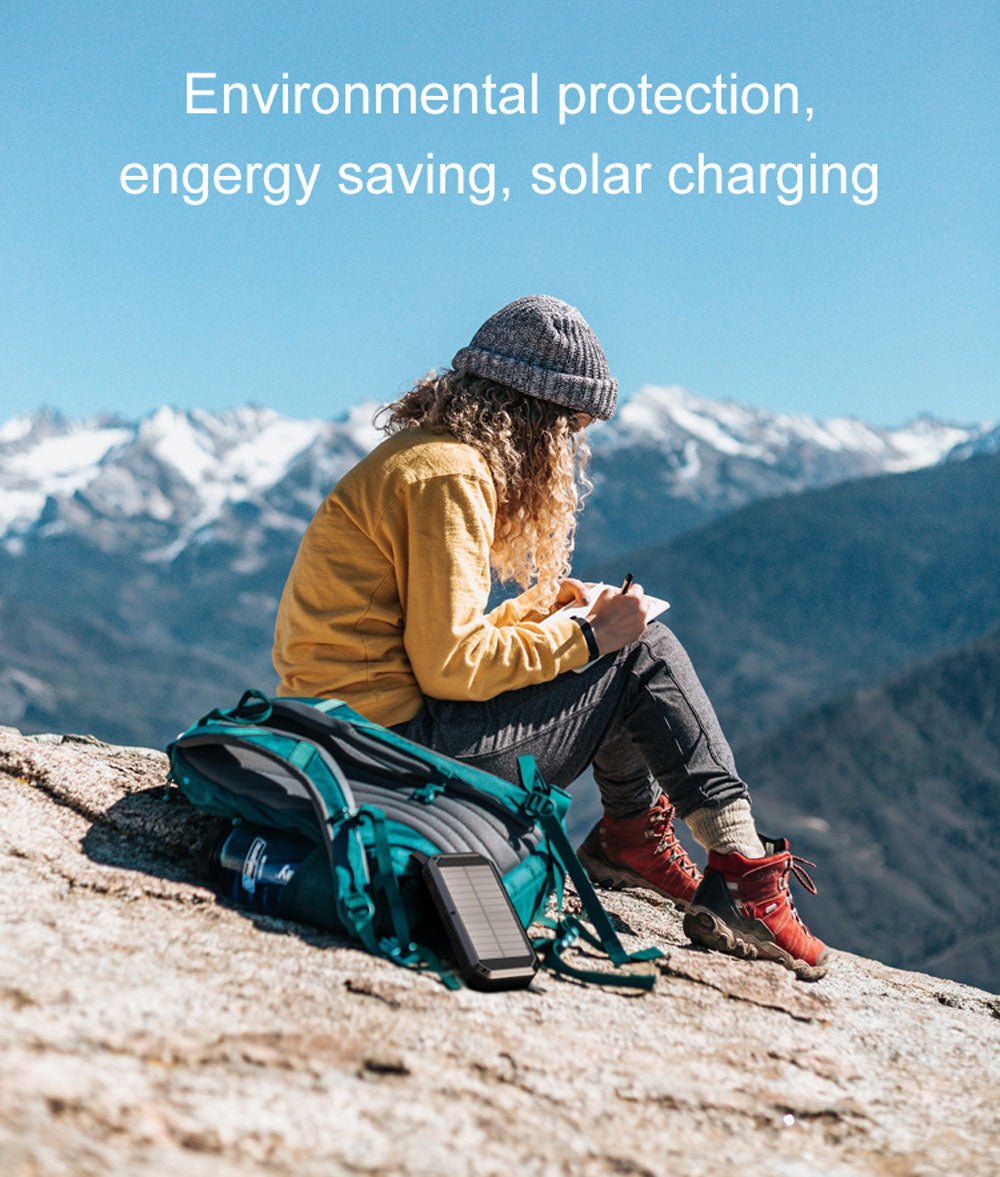 CRONY ES981S-Business Power Bank 20000mAh Solar power bank with LED camping light - Edragonmall.com