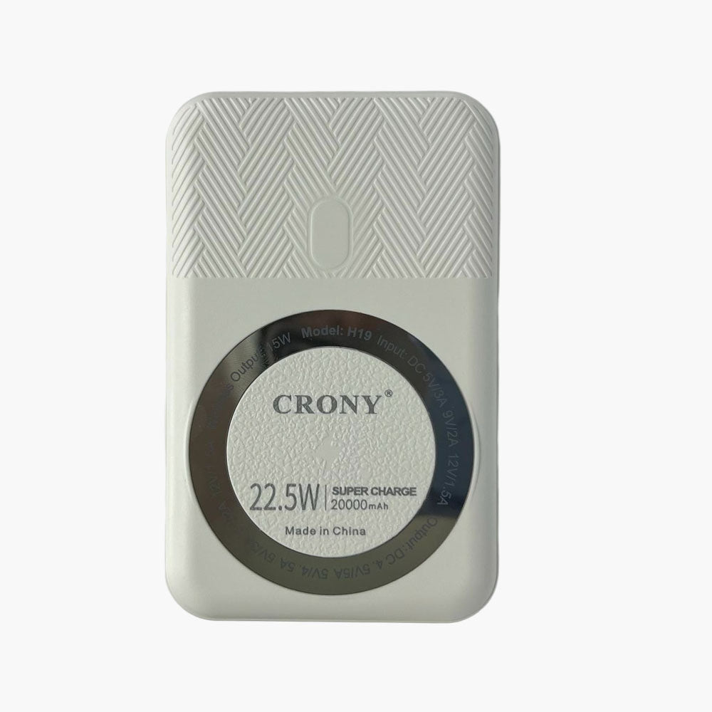 CRONY H19 USB Super charge+Wireless fast charge MAG Power Bank 20000mAh 15W Magnetic Wireless Power banks - Edragonmall.com