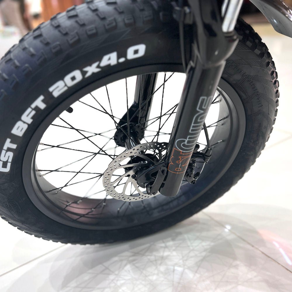 CRONY Q3 Off-road fat tire 48V/750W aluminum alloy E-bike 20 inch fat tire off road bicy Scootercle electric bike Scooter - Edragonmall.com