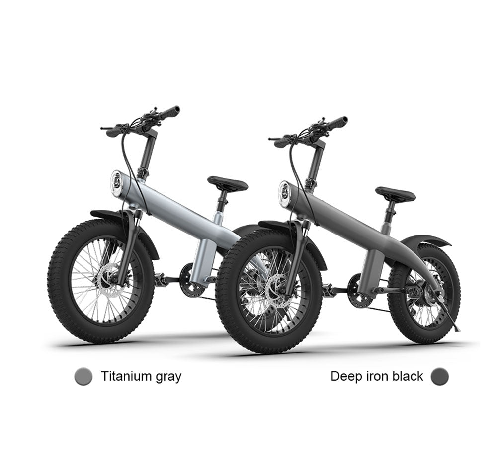 CRONY Q3 Off-road fat tire 48V/750W aluminum alloy E-bike 20 inch fat tire off road bicy Scootercle electric bike Scooter - Edragonmall.com