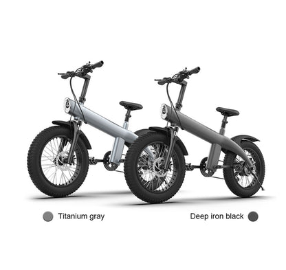 CRONY Q3 Off-road fat tire 48V/750W aluminum alloy E-bike 20 inch fat tire off road bicy Scootercle electric bike Scooter - Edragonmall.com