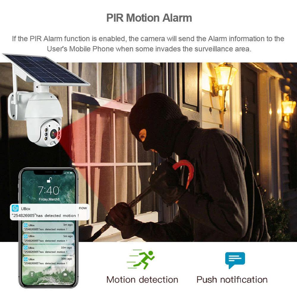 CRONY RBX-S10 Low power 4G solar camera 5mp 1080P HD Solar Panel Outdoor Surveillance Waterproof CCTV Camera Smart Home Two-way Voice Intrusion Alarm - Edragonmall.com