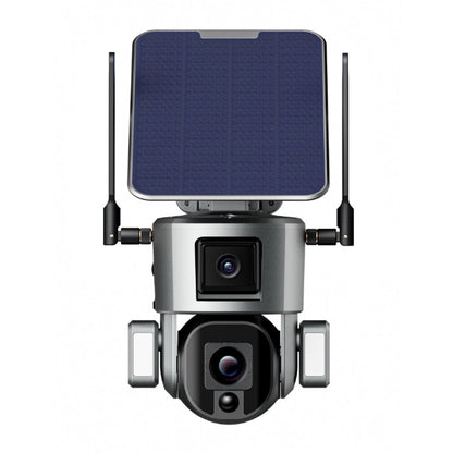 CRONY S5 4G-4K-8MP-10X Solar Dual Linkage Battery PTZ Camera 8MP Wireless CCTV Camera Outdoor IP66 Waterproof Solar Dual Camera - Edragonmall.com