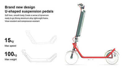 CRONY X11 Max 45KM/H+Max 50 KM+APP Folding E-Scooter electric scooter motorcycle 36V 13AH 450W - Edragonmall.com