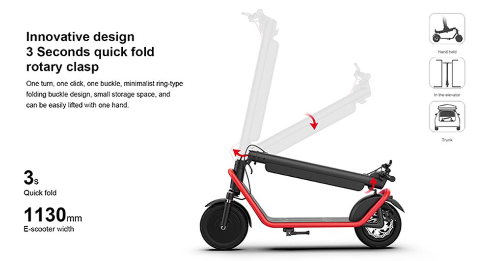 CRONY X11 Max 45KM/H+Max 50 KM+APP Folding E-Scooter electric scooter motorcycle 36V 13AH 450W - Edragonmall.com