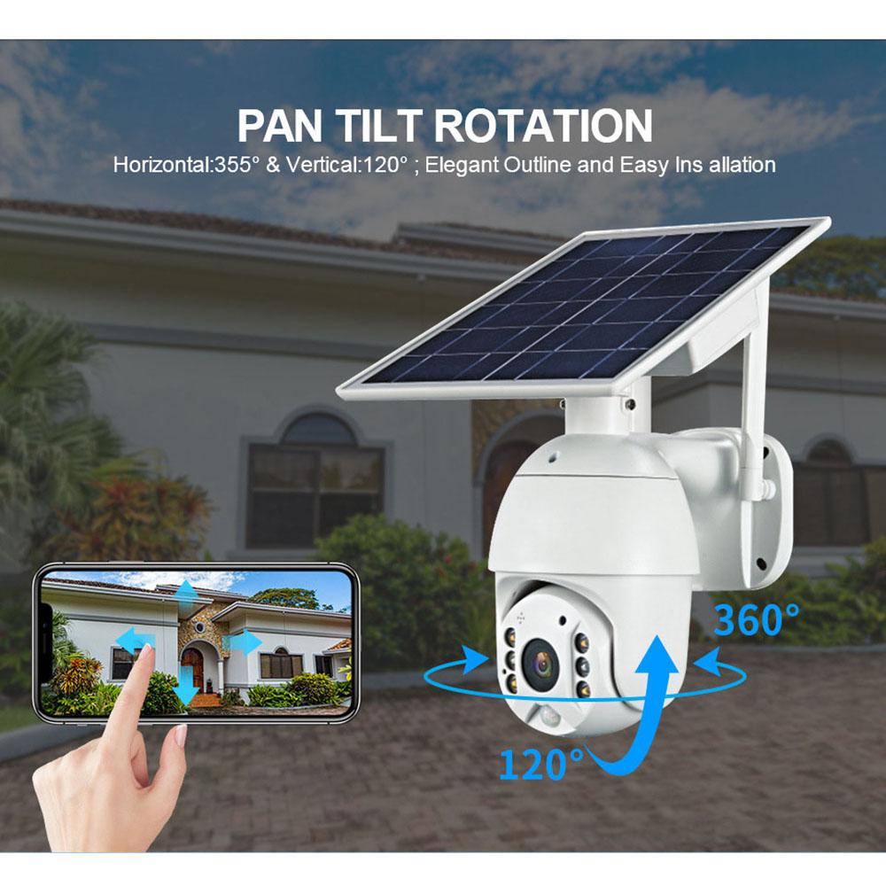 RBX-S10 Low power WIFI solar camera 1080P HD Solar Panel Outdoor Surveillance Waterproof CCTV Camera Smart Home Two-way Voice Intrusion Alarm - Edragonmall.com