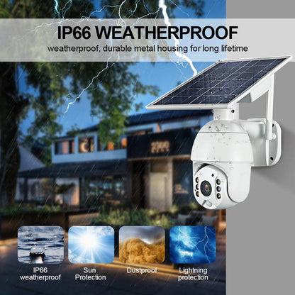 RBX-S10 Low power WIFI solar camera 1080P HD Solar Panel Outdoor Surveillance Waterproof CCTV Camera Smart Home Two-way Voice Intrusion Alarm - Edragonmall.com