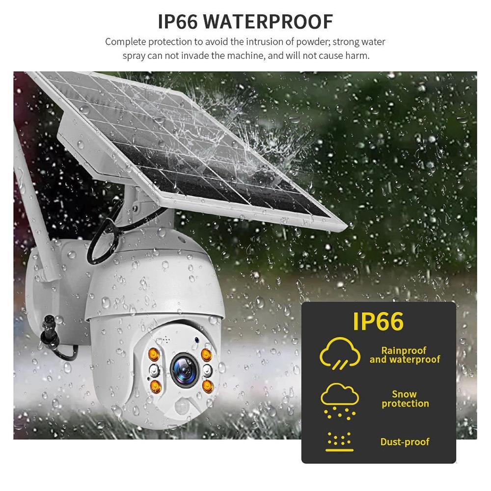 RBX-S10 Low power WIFI solar camera 1080P HD Solar Panel Outdoor Surveillance Waterproof CCTV Camera Smart Home Two-way Voice Intrusion Alarm - Edragonmall.com